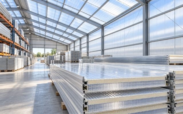 Şeffaf sandviç panel nedir? Özellikleri, çatı sistemlerindeki kullanım alanları, ölçüleri ve seçim kriterleri bu rehberde.